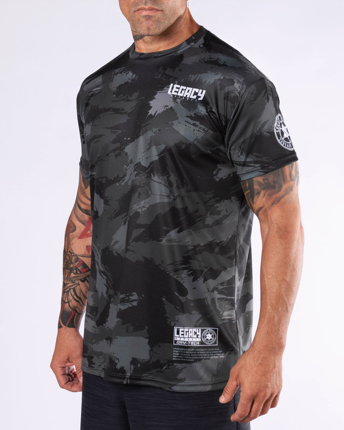 Μπλούζα DryTech Defender™ - Camo Black